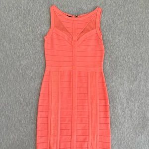 Dress BEBE coral color